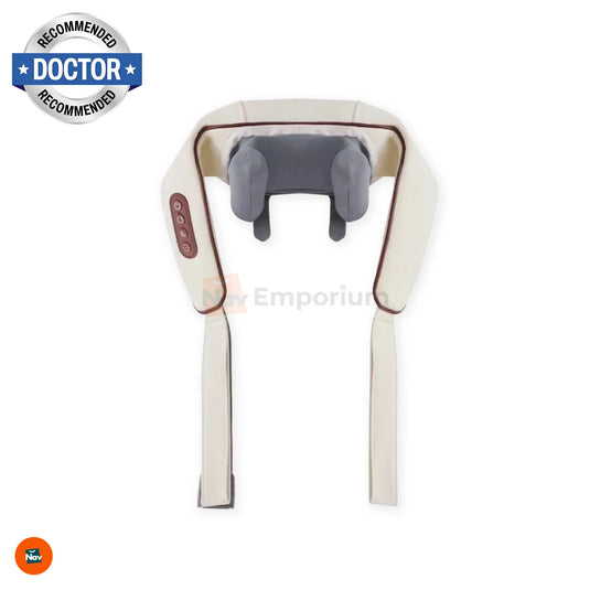 Heated neck and shoulder massager