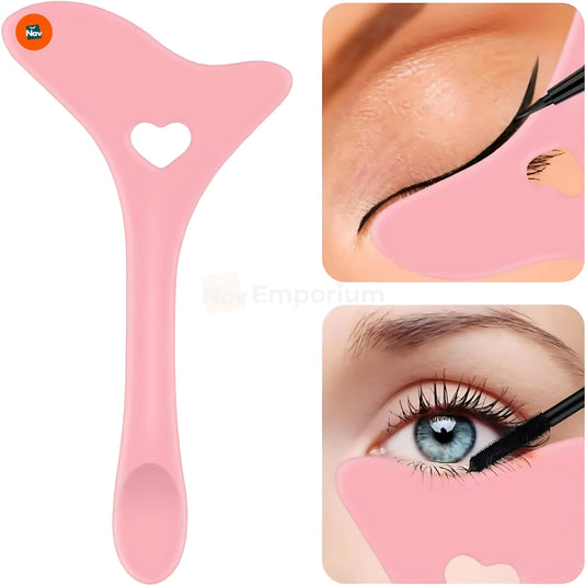 Winged eyeliner guide stencil