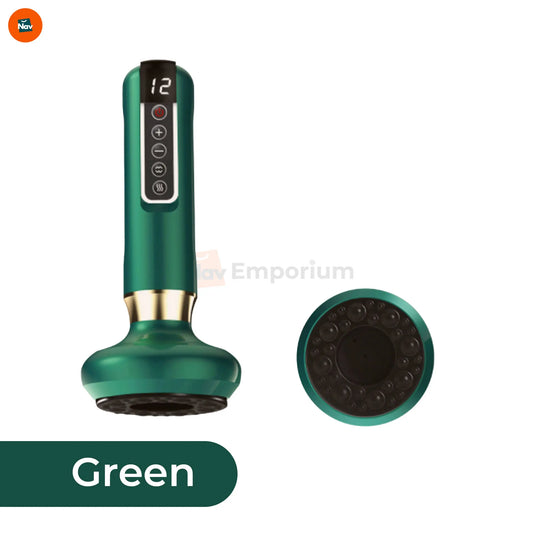 Infographic illustrating features of anti cellulite massager