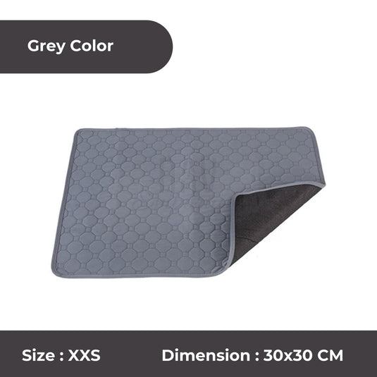 Durable washable pet pad Grey Extra Extra Small