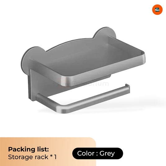 Water-Resistant Bamboo Toilet Paper Holder