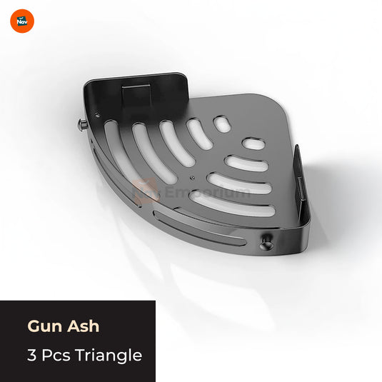 Stylish shower caddy matching bathroom decor