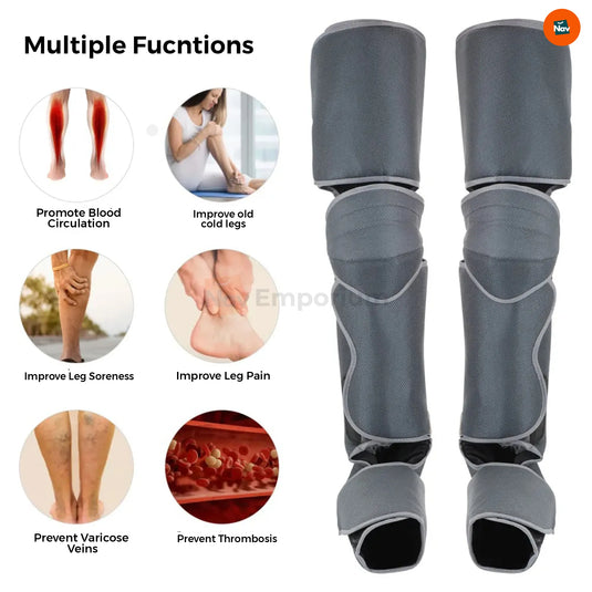 relaxing with leg massager with heat