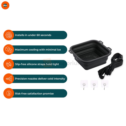 powerful jets ice shower attachment