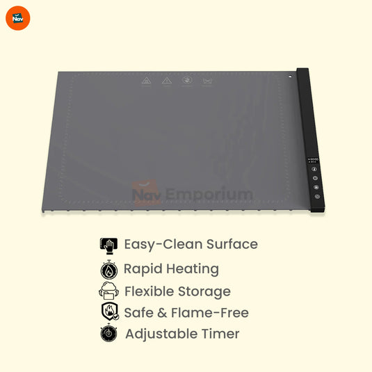 Safe flame-free food warming tray