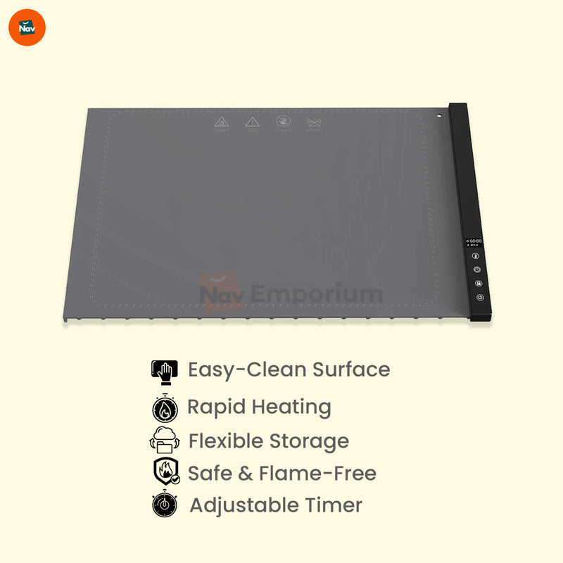 Safe flame-free food warming tray
