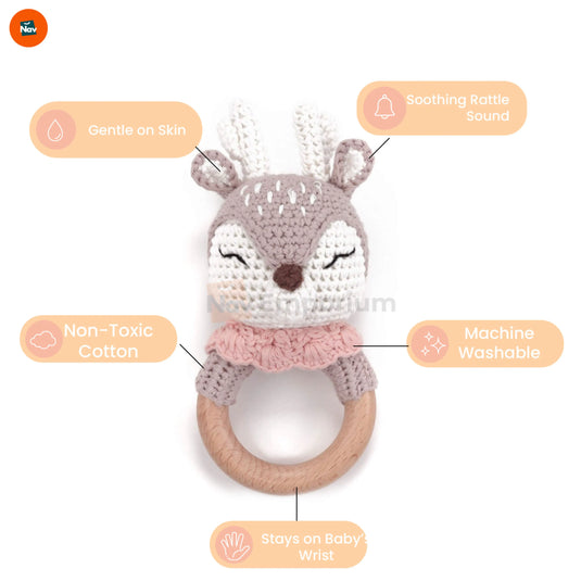 baby-safe wooden rattle design