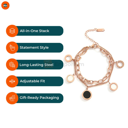 Gothic layered wrist jewelry