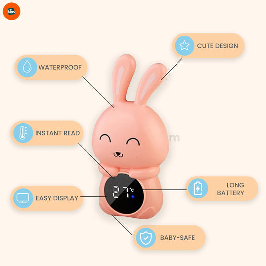 Clear LCD display baby water temp