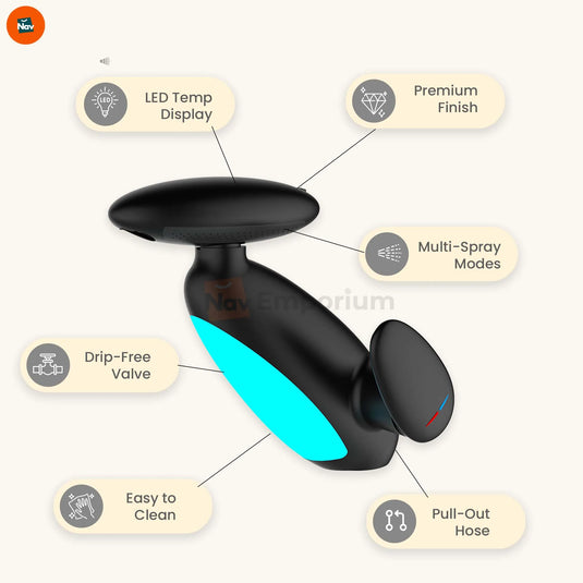 Zinc alloy temperature display tap