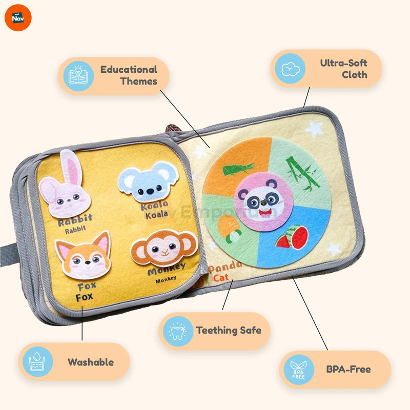 Washable baby cloth book