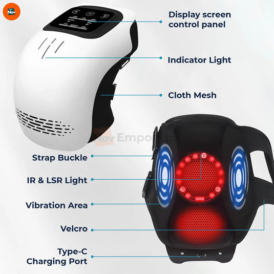 Knee massager LED display