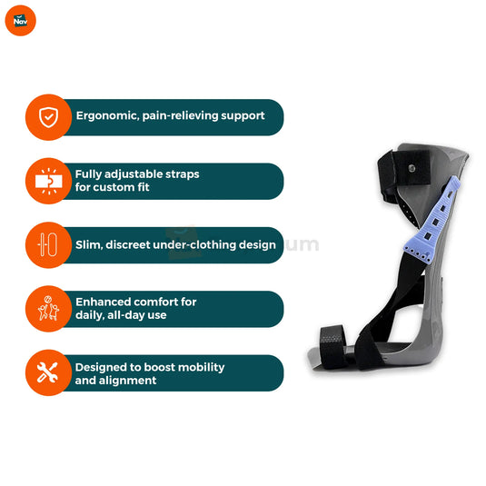 Orthopedic shoe performance stats for varus correction.