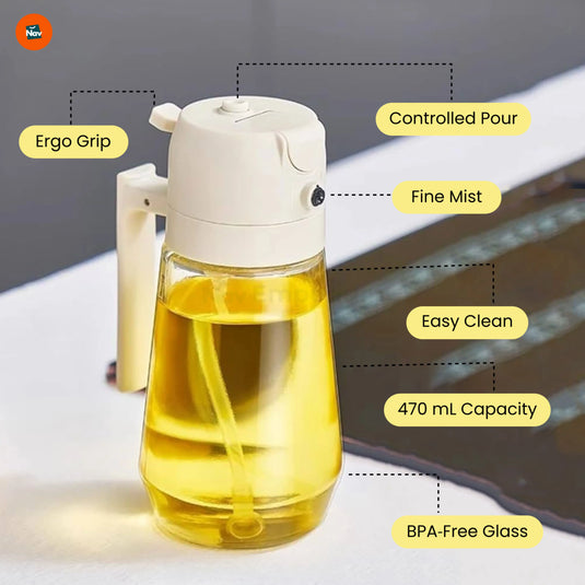 Ergonomic glass dispenser handle