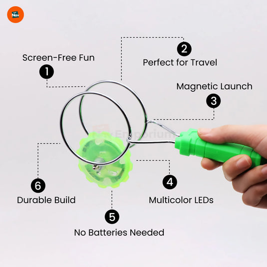 LED spinner glowing colors