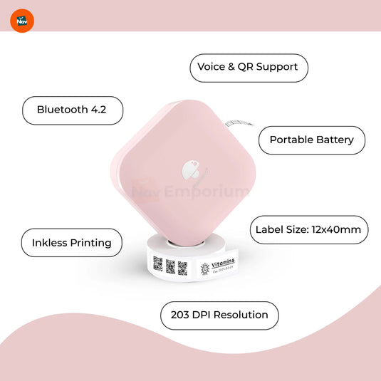Bluetooth thermal printer for storage labels