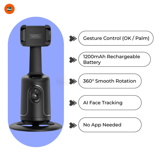 Phone tripod with gesture control