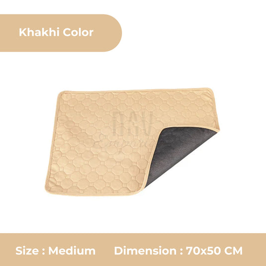 Durable washable pet pad khakhi Medium