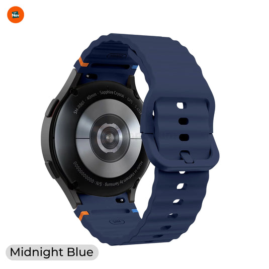 Comfortable silicone watch band