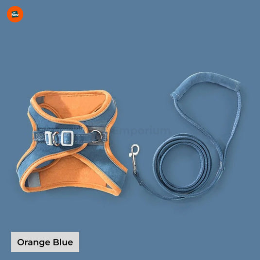 Reflective pet harness leash