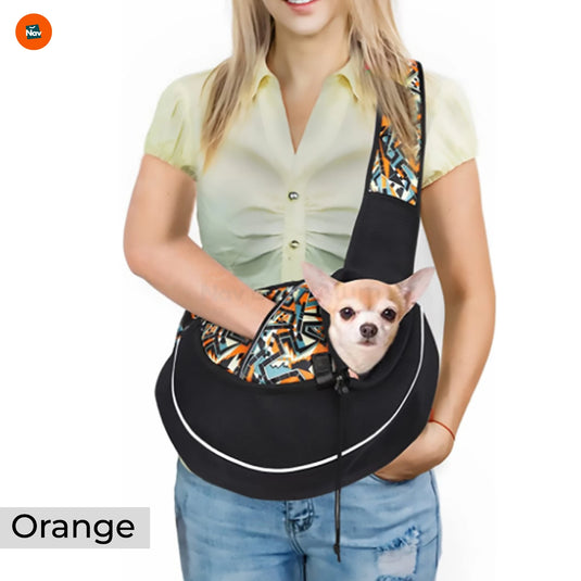 Pet relaxing in carrier