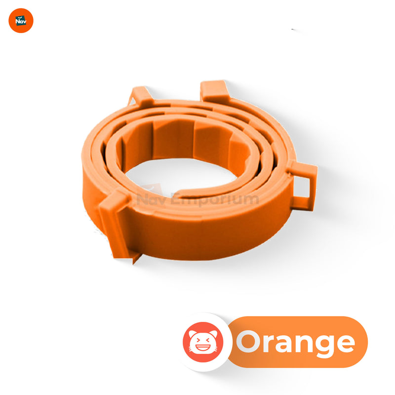 Large cat with tick prevention collar 6
