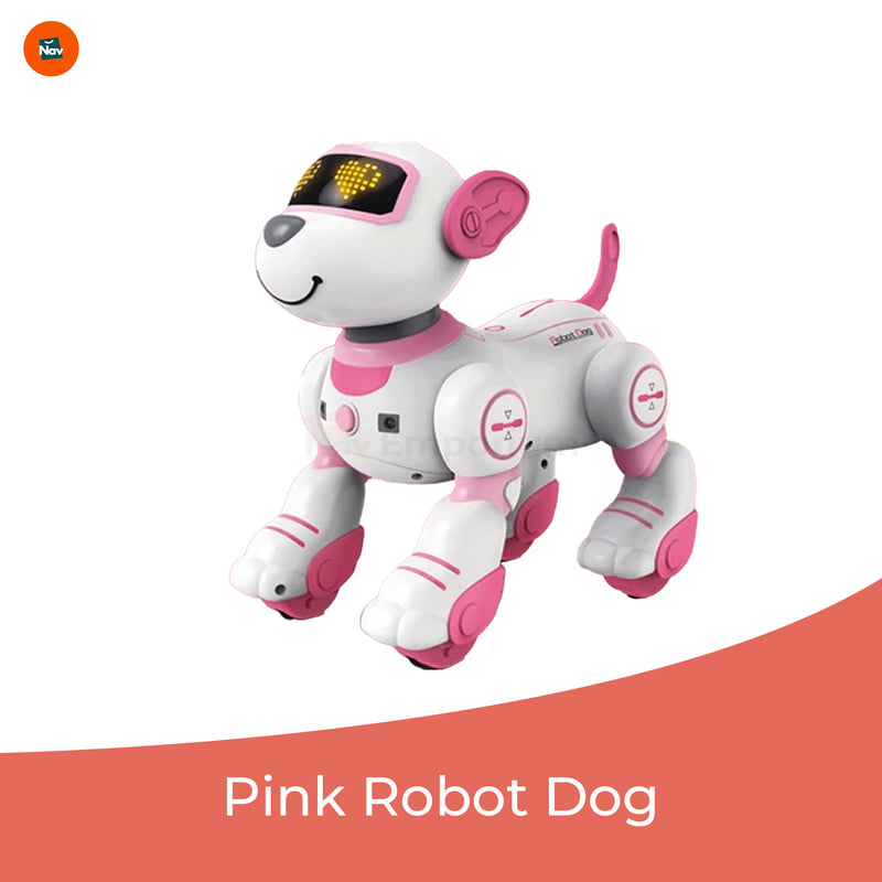 PlayBot Puppy in a gift box ready for unboxing