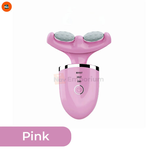 Face and neck massager compact sizing for home use