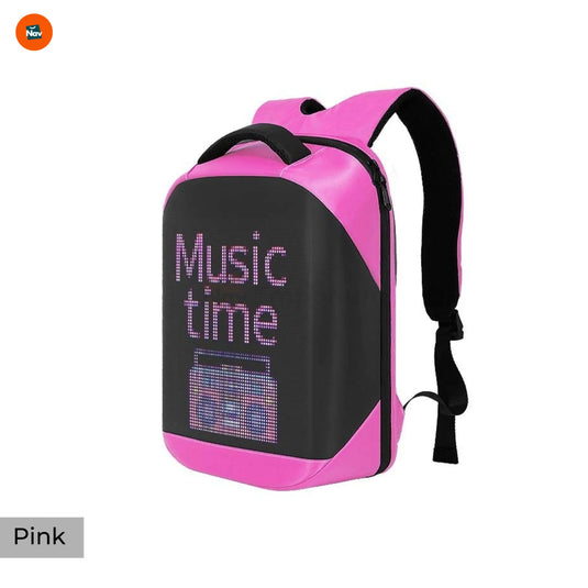 Programmable LED backpack for creatives