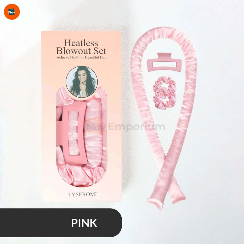 Satin Heatless Curl Set for Gentle Hair Styling