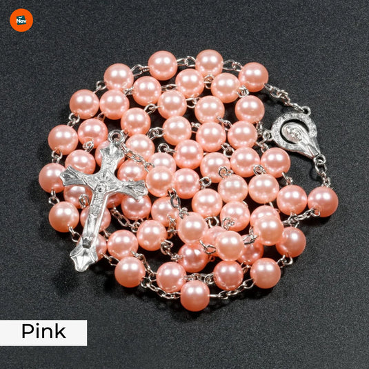 Colorful spiritual rosary beads