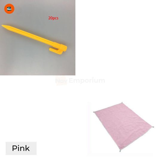 Sandproof beach blanket on sand