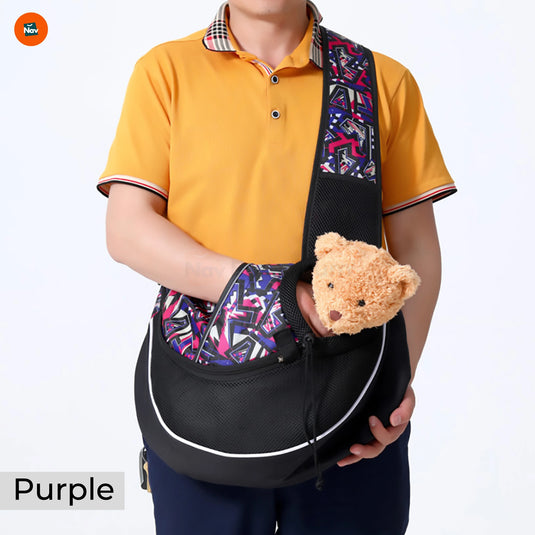 Walking with pet in sling