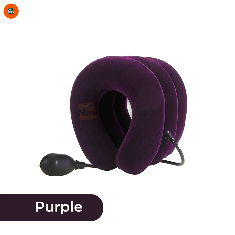 rapid inflation neck traction device