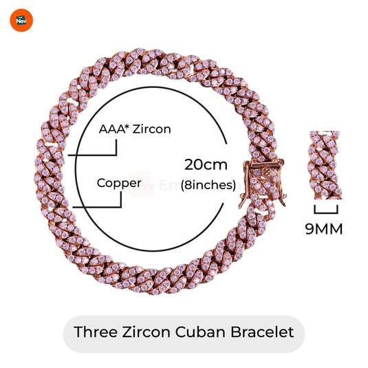 Cuban Bracelet Close-Up View