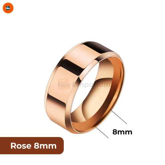 Men's black tungsten ring