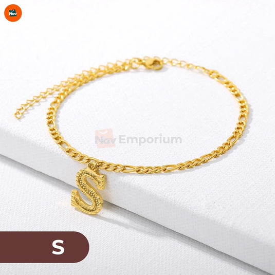 Hypoallergenic gold anklet for sensitive skin 15