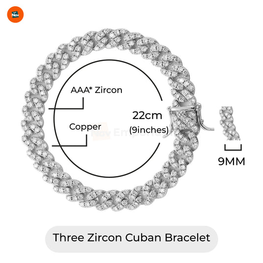 Silver Cuban Link Bracelet -6