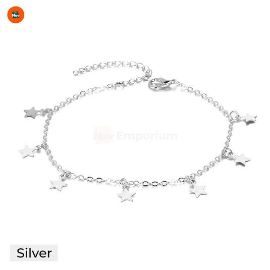 Dimension image shows 18K gold plated anklet dimensions