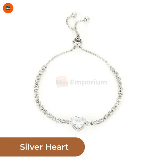 Adjustable moissanite tennis bracelet 1