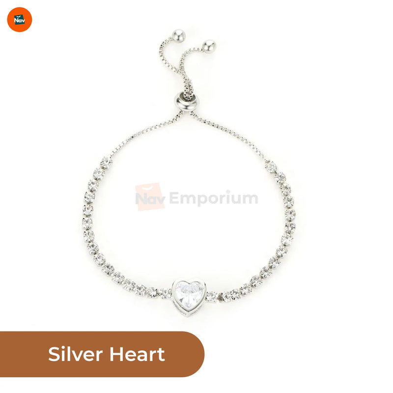 Adjustable moissanite tennis bracelet 1