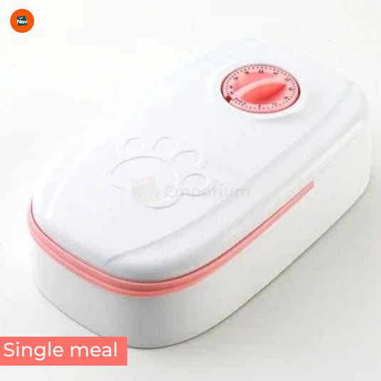 Pet feeder dual compartments