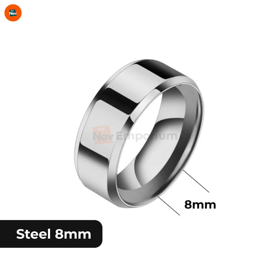 Unisex black tungsten ring