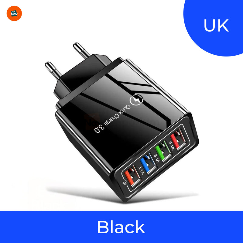 TravelPower charger with foldable plug design