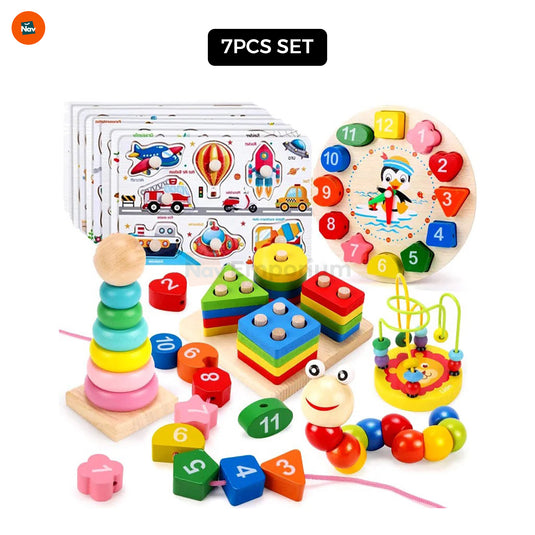 Durable Wooden Puzzle Set