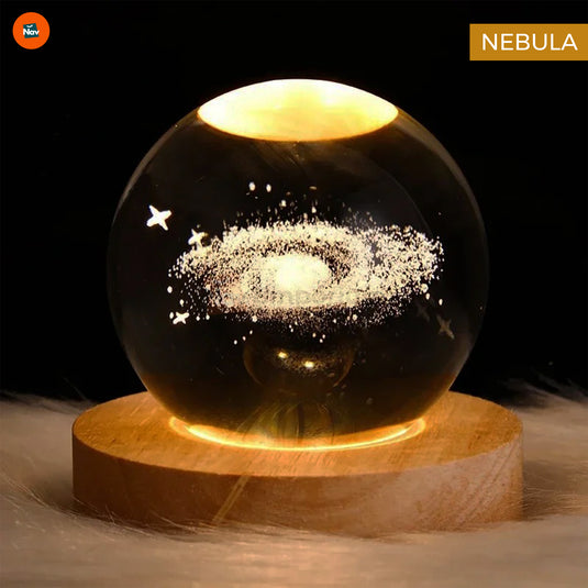 USB powered crystal lamp