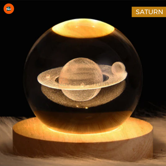 Compact crystal desk lamp