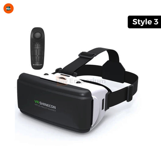 VisionVR headset with smartphone inserted
