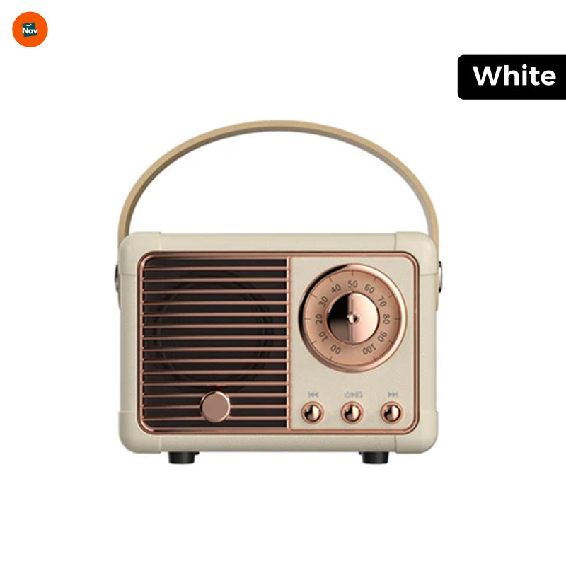 Retro Bluetooth speaker music notes  3