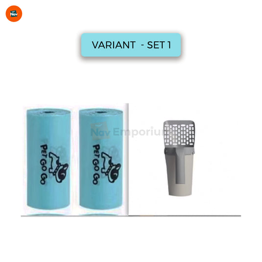 Set 1 Self-cleaning cat litter scoop
